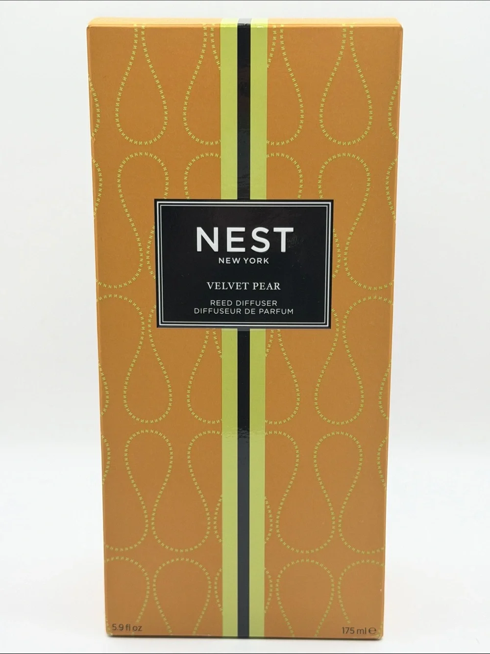 NEST New York Velvet Pear Bundle Lg. Candle (8.1 Oz.)+F/S Diffuser (5.9 Oz.) NIB